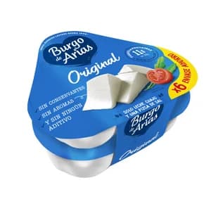 BURGO DE ARIAS Minitarrinas de queso fresco 6 x 75g.