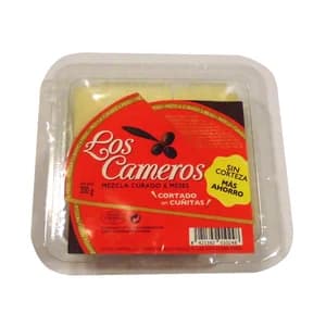 LOS CAMEROS Queso mezcla curado en cuñitas LOS CAMEROS 200 g.