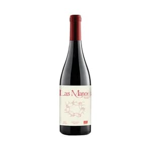 LAS MANOS Vino tinto ecológico elaborado en Valencia botella 75 cl.