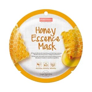 PUREDERM Mascarilla facial nutritiva, hidratante y refrescante con esencia de miel.