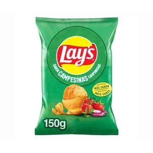 LAY'S Campesinas Patatas fritas lisas receta Campesina de bolsa de 150 g.