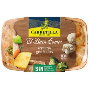 CARRETILLA El Buen Comer Verduras gratinadas 350 g.
