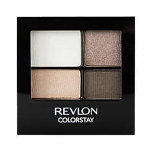 REVLON Colorstay Tono 555 Moonlite Sombra de ojos con 4 tonos marrones de larga duración con textura cremosa.