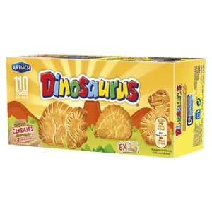 DINOSAURUS Galletas de cereales con forma de dinosaurios 185 g.