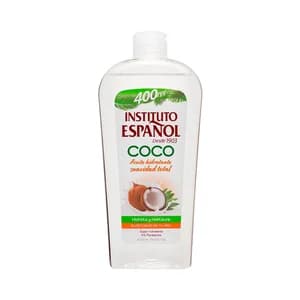 INSTITUTO ESPAÑOL Aceite corporal de coco con acción super hidratante INSTITUTO ESPAÑOL 400 ml.