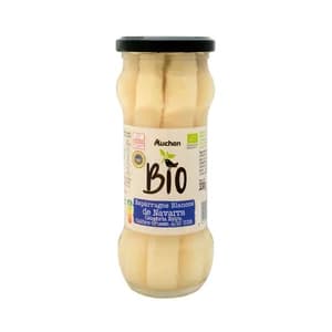 PRODUCTO ALCAMPO Bio Esparragos blancos gruesos (6/10) con I.G.P. Esparrago de Navarra bote 205 g.