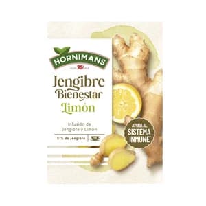 HORNIMANS Bienestar Infusión bienestar de jengibre y limón 26 g.