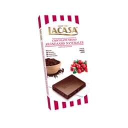 LACASA Chocolate negro con arándanos naturales 100 g.