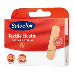 SALVELOX Apósitos textiles adhesivos y flexibles de 19 x 72 mm. 20 uds.