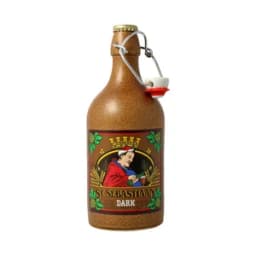 SAN SEBASTIAN Cerveza belga negra de Importación botella 50 cl.