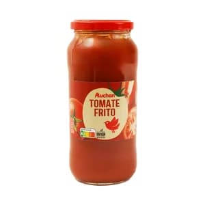 PRODUCTO ALCAMPO Tomate frito, elaborado sin gluten frasco de 550 g.