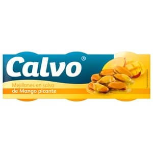 CALVO Mejillones con salsa da mango 3X40g