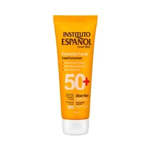INSTITUTO ESPAÑOL Protector solar facial con aloe vera y FPS 50+ (muy alto) 75 ml.