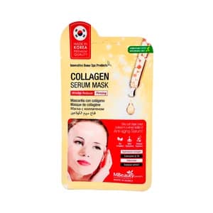 MBEAUTY Máscarilla facial con colágeno reafirmante y reductor de arrugas.