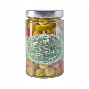 VERMUTERAPIA Coctel de aceituna, pepinillo, pimiento y cebolleta 350 g.