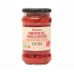 PRODUCTO ALCAMPO Pimientos del Piquillo enteros 13/16 piezas frasco de 220 g.