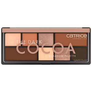 CATRICE The dark cocoa Paleta de sombras de ojos con 8 tonos nude y marrón.