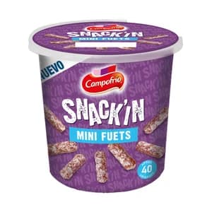 CAMPOFRÍO Mini fuets, ideales para tomar como snack CAMPOFRÍO Snack´in Aproximadamente 40 uds.