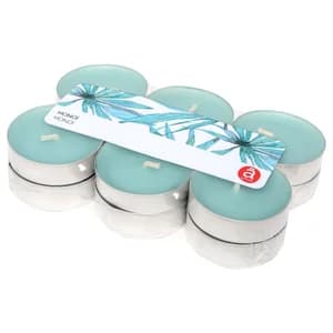 Set 12 tealights perfumadas, aroma monoi, ACTUEL.