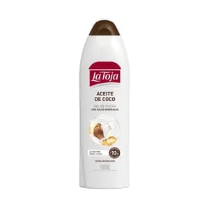 LA TOJA Gel de baño o ducha con sales minerales y aceite de coco para una piel nutrida 600 ml.