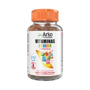 ARKOPHARMA Junior Multivitamínico con 9 vitaminas y forma de caramelos de goma 60 uds.