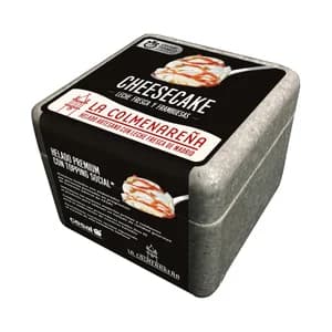 LA COLMENAREÑA Tarrina de helado cremoso sabor tarta de queso, elaborado con leche y nata de la sierra de Madrid 500 ml.