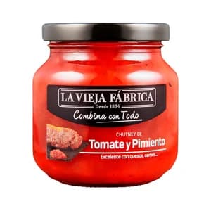 LA VIEJA FABRICA Salsa dulce chutney de Tomate y Pimiento - Tarro 280g