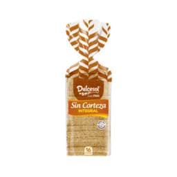 DULCESOL Pan de molde integral sin corteza 450 g.