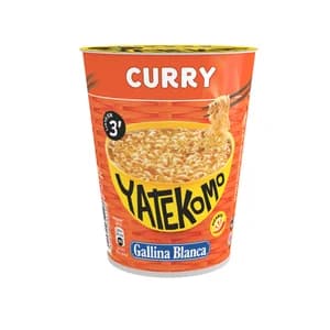 YATEKOMO Fideos Orientales instantáneos con sabor a curry 61 g.