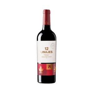 LOS 12 LINAJES Vino tinto crianza con denominación de origen Ribera del Duero LOS 12 LINAJES botella de 75 cl.