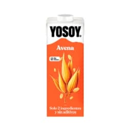 YOSOY Bebida vegetal de avena, sin azúcares añadidos ni aditivos 1 l.