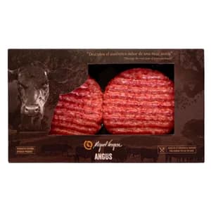 MIGUEL VERGARA Burger meat vacuno añojo raza Angus 2 x 160 g.