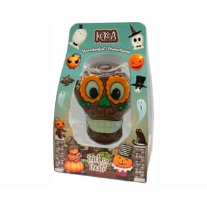 LUXOCOLAT Figura de chocolate con leche con forma de catrina (calabera) 75 g.