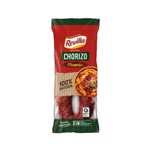 REVILLA Chorizo sarta picante, sin colorantes y sin gluten REVILLA 250 g.