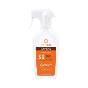 ECRAN Sunnique Leche solar en spray con acción protectora y FPS 50 (alta) 270 ml.