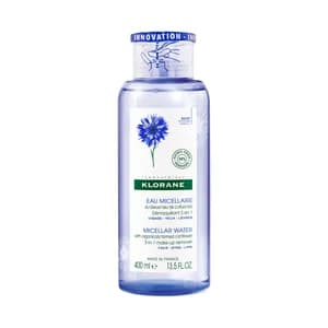 KLORANE Agua micelar desmaquillante con Aciano ecológico 400 ml.