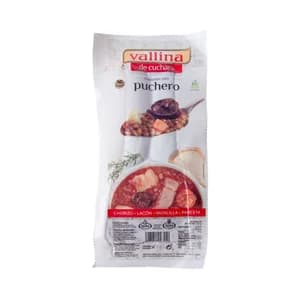 Vallina Preparado para puchero con chorizo y morcilla ahumados y lacón y panceta curados 400 g.
