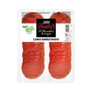 SOLARIEGO Lomo embuchado, sin gluten y cortado en finas lonchas SOLARIEGO 2 x 40 g.