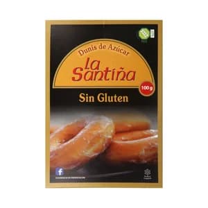LA SANTIÑA Rosquilla de azucar, congelada y elaborada sin gluten LA SANTIÑA 100 g.
