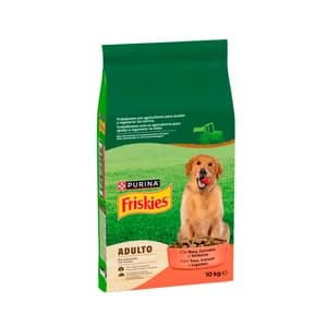 FRISKIES Comida para perros adultos sabor a carne 10 kg.