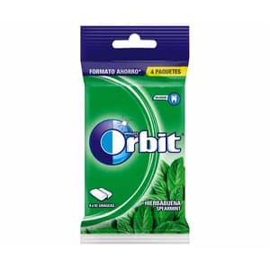 ORBIT Chicles sabor a hierbabuena paquete 4 barritas x 56 gr.
