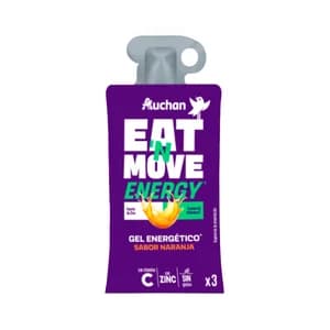 PRODUCTO ALCAMPO Eat & move gel energético con sabor a naranja 3 uds. 120 g.