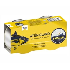 COSTATUN Migas de atún claro en aceite vegetal 2 x 80 gr.