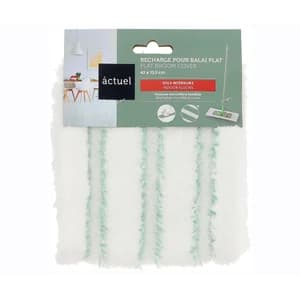 ACTUEL Recambio de mopa de microfibra, lavable en lavadora.