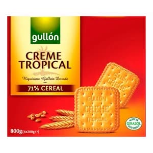 GULLÓN Creme Tropical Galletas de cereales 800 g.