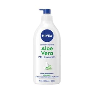 NIVEA Loción corporal hidratante con aloe vera, para pieles normales a secas 625 ml.