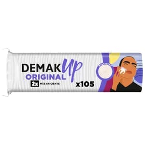 DEMAK UP Original Algodones (discos redondos) desmaquillantes multiusos 105 uds.