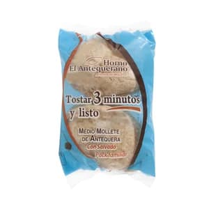Mollete antequerano con salvado EL ANTEQUERANO 4uds 280 g.