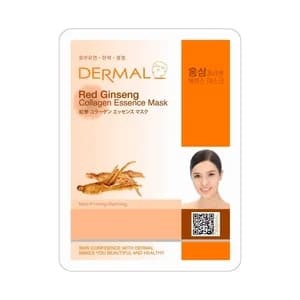 DERMAL Mascarilla facial reafirmante con ginseng rojo y colágeno.