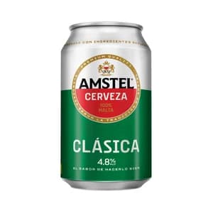 AMSTEL CLÁSICA Cerveza lata de 33 cl.